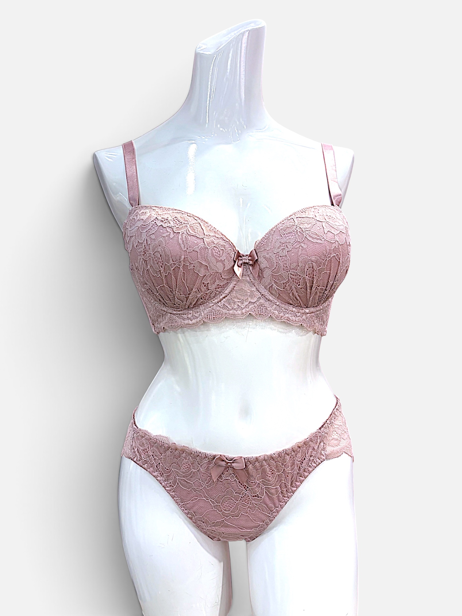 Pink & Black Floral | DDD-G cup Lace Bra & Panty Set - Image 29