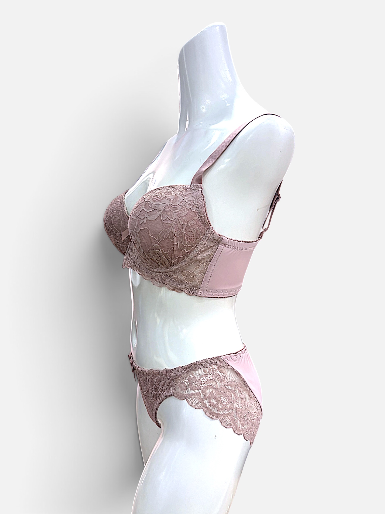 Pink & Black Floral | DDD-G cup Lace Bra & Panty Set - Image 26
