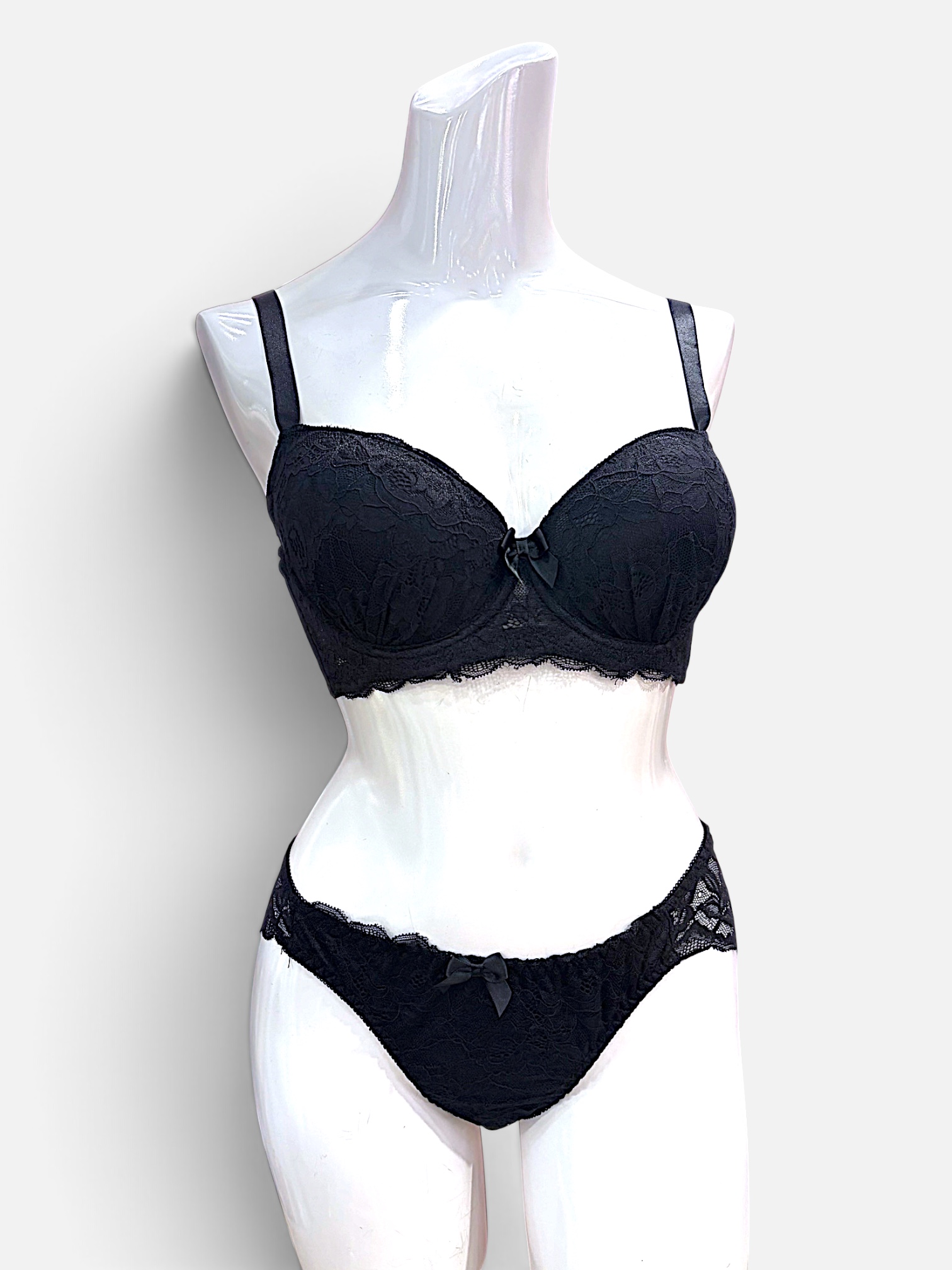 Pink & Black Floral | DDD-G cup Lace Bra & Panty Set - Image 16