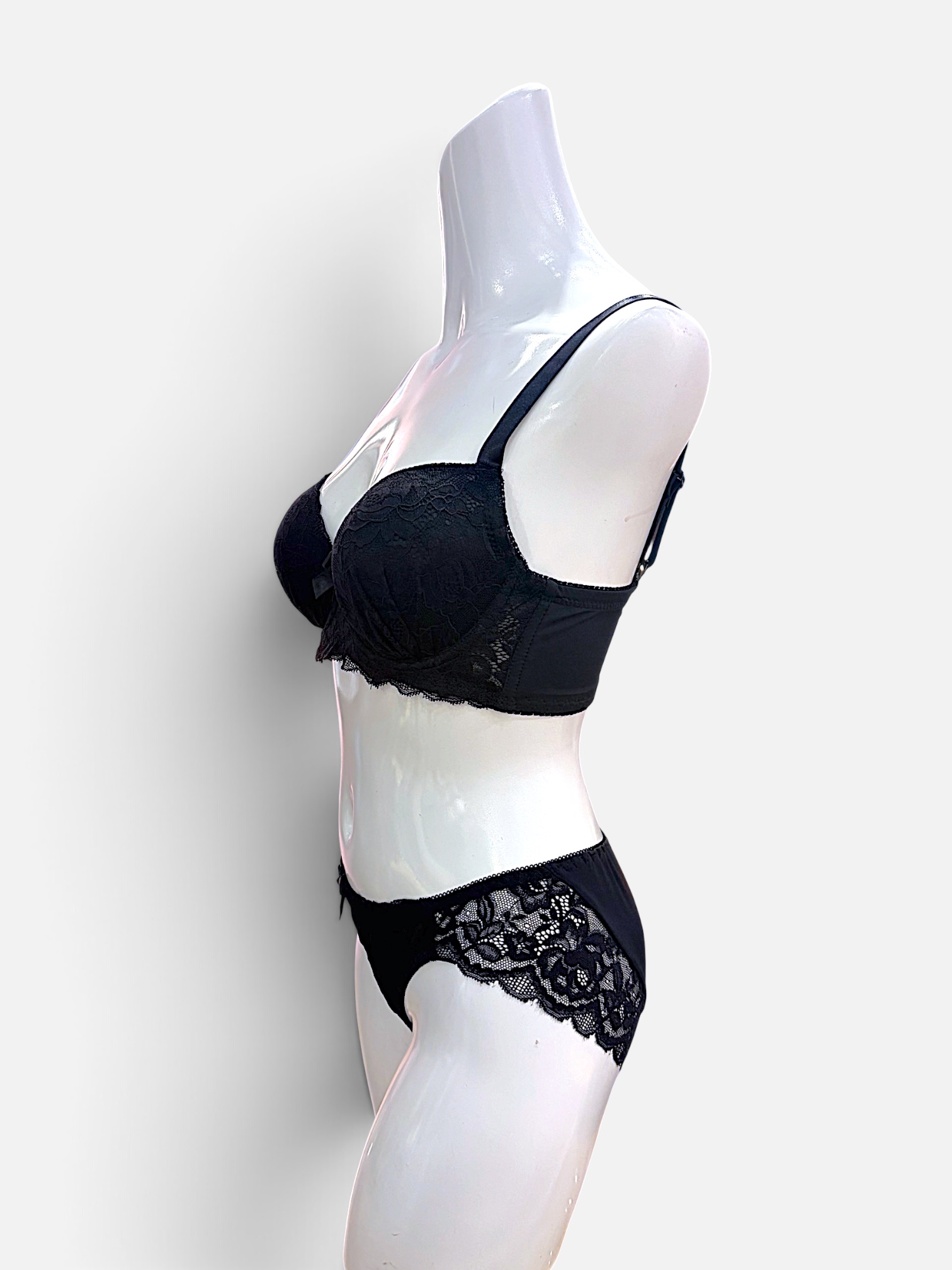 Pink & Black Floral | DDD-G cup Lace Bra & Panty Set - Image 14