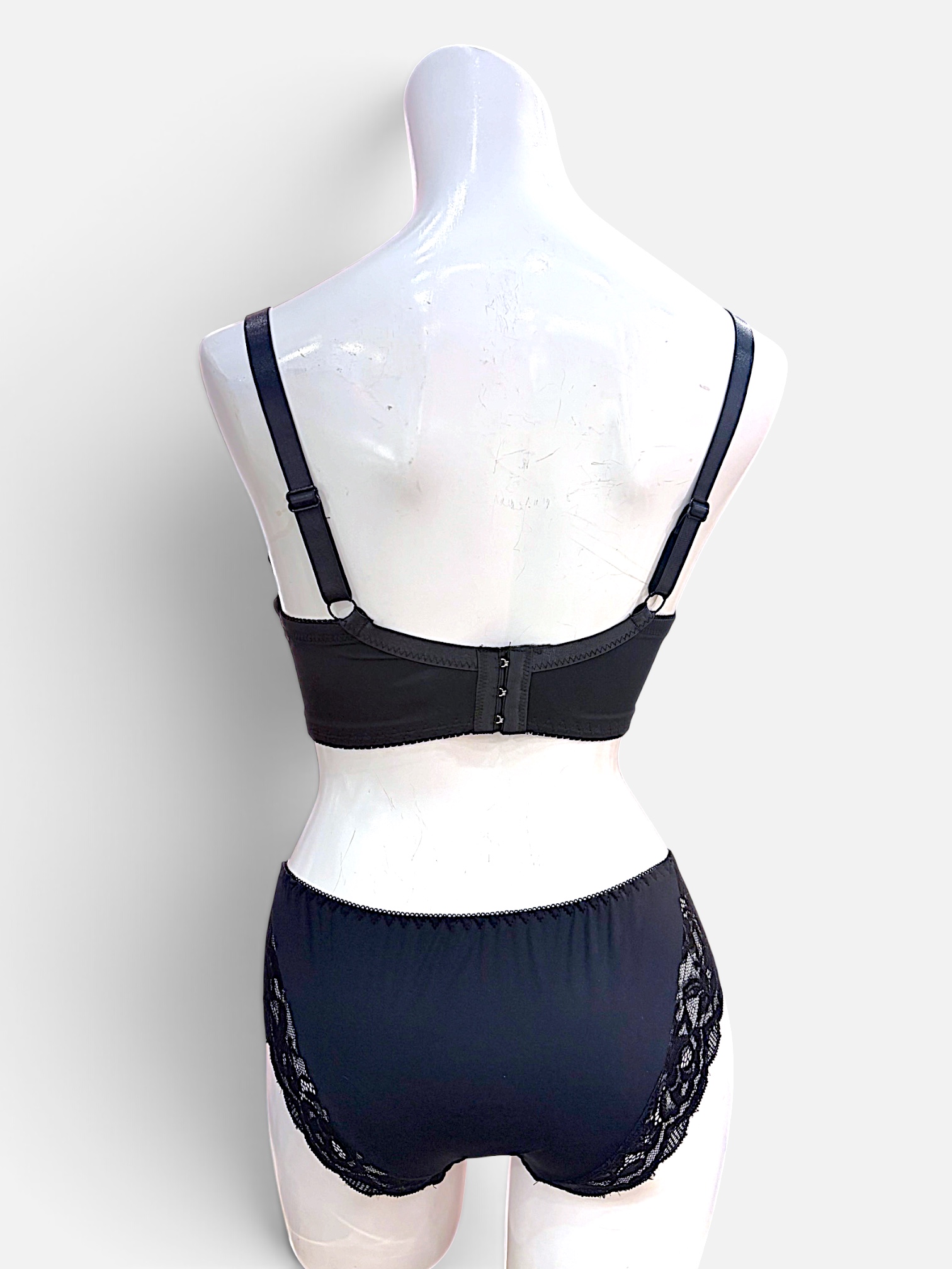 Pink & Black Floral | DDD-G cup Lace Bra & Panty Set - Image 11